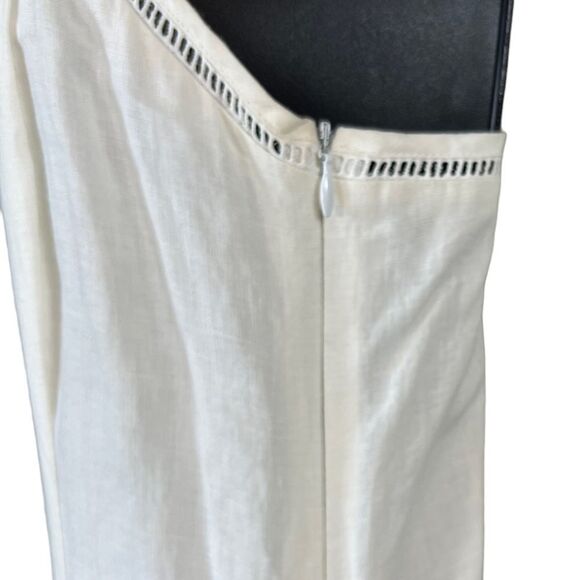 Vintage Mondi V-Neck Flax Linen Blend Maxi Dress - Picture 5 of 11